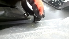 Toyota Venza 21-24 front bumper lip: structure, scratches, scuffs, tears, broken fasteners