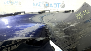 Front bumper bare Toyota Venza 21-24 for parking sensors Limited, XLE, blue 8X8, worn, dented