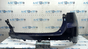 Bare rear bumper for Toyota Venza 21-24 with parking sensors, Limited, XLE, blue, scratches, missing fragment, broken mount