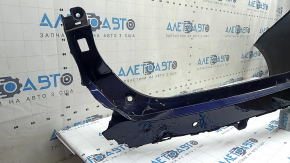 Bare rear bumper for Toyota Venza 21-24 with parking sensors, Limited, XLE, blue, scratches, missing fragment, broken mount
