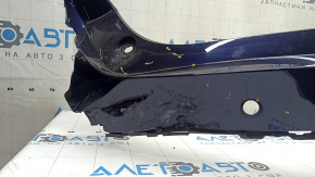 Bare rear bumper for Toyota Venza 21-24 with parking sensors, Limited, XLE, blue, scratches, missing fragment, broken mount