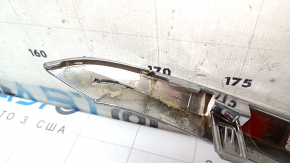 Upper left front bumper molding for Toyota Venza 21-24, chrome, sand, broken fasteners