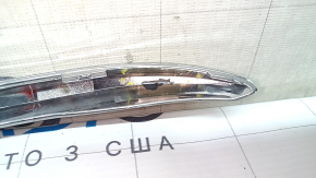 Upper left front bumper molding for Toyota Venza 21-24, chrome, sand, broken fasteners