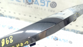 Upper left front bumper molding for Toyota Venza 21-24, chrome, sand, broken fasteners