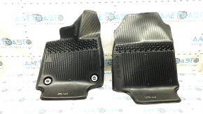 Set of floor mats for Toyota Venza 21-24, black rubber