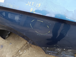 Quarter wing rear left VW Jetta 19-26 on the body, blue, dents