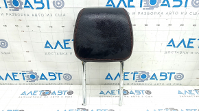 Mercedes A-class V177 19-22 driver's seat headrest, black leather with red stitching