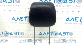 Mercedes A-class V177 19-22 passenger seat headrest, black leather with red stitching