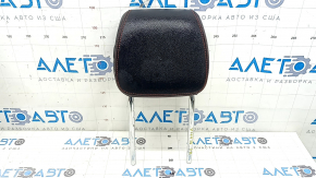 Mercedes A-class V177 19-22 passenger seat headrest, black leather with red stitching