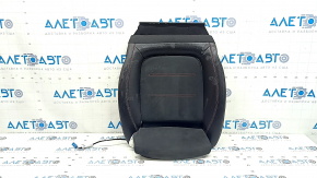 Mercedes A-class V177 19-22 driver's seat cushion upholstery, black leather + Alcantara, with red stitching, heated