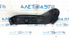 Mercedes A-class V177 19-22 passenger seat control trim, black, crack in mount