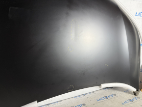 The hood of a Honda CRV 12-16 is bare, dented, and dented.