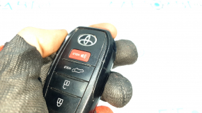 Smart Toyota Venza 21 key - 4 buttons, with a tip, scratches, bumps