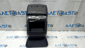Lexus RX350 RX450h 16-22 black rear center console trim, cigarette lighter mount, no heated seats, broken fasteners, scratches