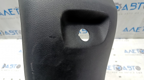 Center console trim with cup holder for Hyundai Santa FE Sport 17-18 restyling, black, heated