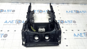 Upper center console trim for Hyundai Santa FE Sport 13-16, black, under the cigarette lighter