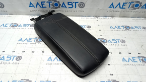 Nissan Altima 19-25 leather armrest, black, gray stitching