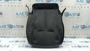 Nissan Rogue 17-20 passenger seat back upholstery, black leather, heated, dry-cleanable