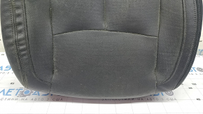 Nissan Rogue 17-20 passenger seat back upholstery, black leather, heated, dry-cleanable