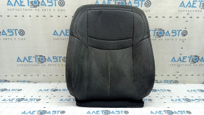 Nissan Rogue 17-20 passenger seat back upholstery, black leather, heated, dry-cleanable