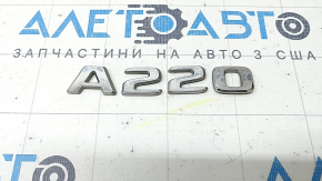 Emblem inscription A220 trunk lid Mercedes A-class V177 19-22