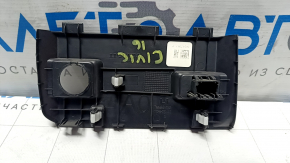 Honda Civic X FC 16-21 black center console trim, cigarette lighter, minor scratches