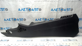 Left side center console trim for Ford Edge 15-18, black, scratches