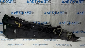 Left side center console trim for Ford Edge 15-18, black, scratches