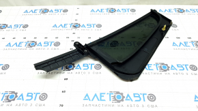 Tinted rear right triangle door glass for a VW Tiguan 18-24, cracked seal, broken guide