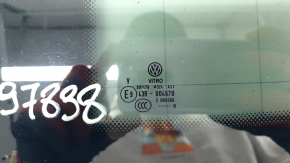 Rear left window, blind glass, VW Tiguan 18-24, tinted, chrome, torn seal