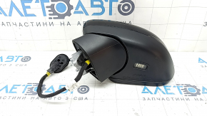 Left side mirror assembly for Mercedes A-class V177 19-22, 10+8 pins, turn signal, heated, backlit, auto-dimming, memory, BSM, gloss black, bumper