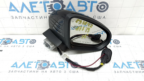 Right side mirror assembly for Mercedes A-class V177 19-22 8+8+2, turn signal, heating, backlight, memory, BSM, gloss black