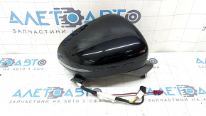 Right side mirror assembly for Mercedes A-class V177 19-22 8+8+2, turn signal, heating, backlight, memory, BSM, gloss black