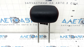 Rear center headrest 2nd row Mercedes A-class V177 19-22 black leather with red stitching