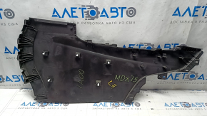 Acura MDX 14-20 black center console trim panel, left side