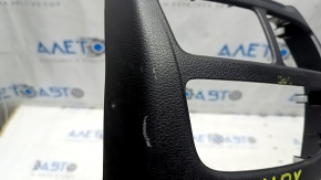 Acura MDX 14-20 rear center console trim, black, scratches, marker marks