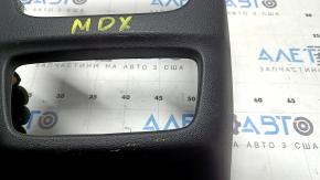 Acura MDX 14-20 rear center console trim, black, scratches, marker marks