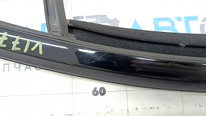 Rear left door glass seal with molding Mercedes A-class V177 19-22, gloss black, scratches