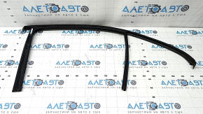 Rear right door glass seal with molding Mercedes A-class V177 19-22 gloss black