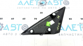 Mercedes A-class V177 19-22 outer front right door triangle, glossy black