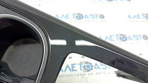 Mercedes A-Class V177 19-22 center console trim, gloss black, automatic transmission, wireless charging, with cup holders and lighting, scratches