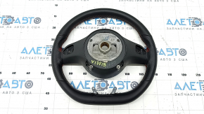 Mercedes A-class V177 19-22 steering wheel, black leather with red stitching, AMG pack, scratches, needs cleaning