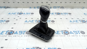 VW Tiguan 18-24 black leather gear knob, scratches, worn