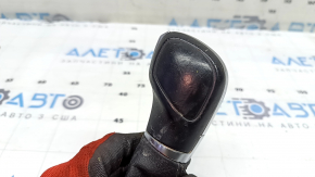 VW Tiguan 18-24 black leather gear knob, scratches, worn