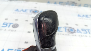 VW Tiguan 18-24 black leather gear knob, scratches, worn