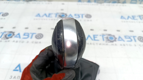 VW Tiguan 18-24 black leather gear knob, scratches, worn