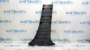 Lower left center pillar trim for Toyota Prius V 12-14, dark gray, worn