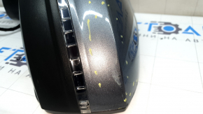 Left side mirror VW Tiguan 18-19, 6+2 pins, BSM, turn signal, heated, graphite, scuffs, scratches