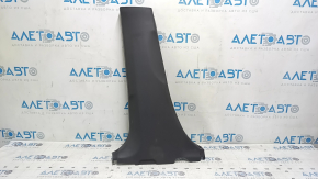 Lower left center pillar trim for Toyota Prius V 12-14, dark gray, scratches