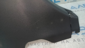 Lower left center pillar trim for Toyota Prius V 12-14, dark gray, scratches